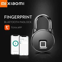 Xiaomi Fingerprint Lock Bluetooth Padlock IP65 Waterproof Keyless USB Rechargeable House Luggage Security Door Locks Smart Home 1