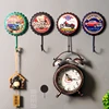 Metal Hanging Hooks Vintage Wine Bottle Cap Wall Crafts Pendants Creative Hanger Home Accessories 4