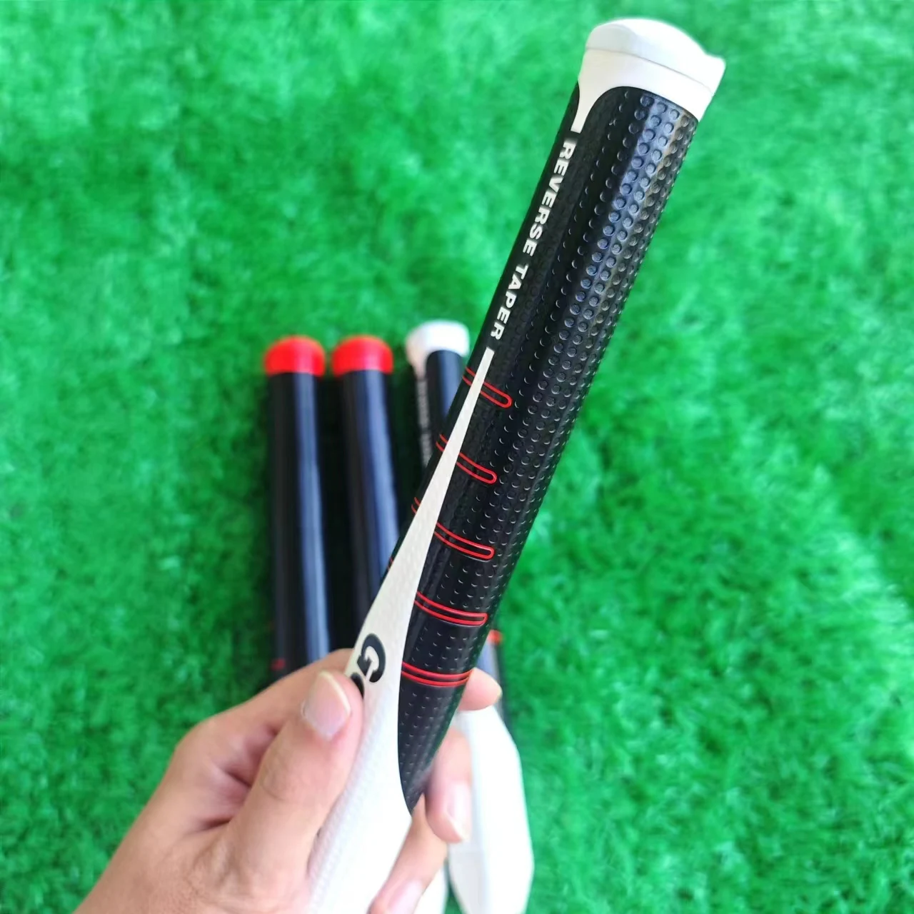 RESEVER TAPER Golf Putter Grip White Round-Head Medium/Large PU Putter Handle Rubber Medium Golf Club Grip golf putter grips