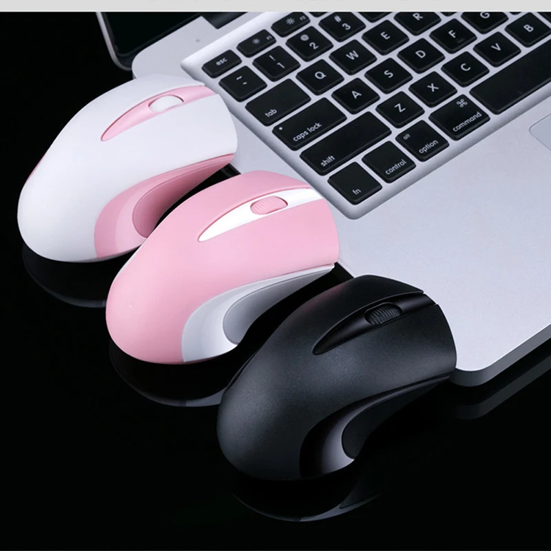 WINS XP/7/8/10 Mini Small Wireless Mouse Optical 1200 DPI Mice Pink 2.4G Wireless for Laptop Desktop Portable Mice