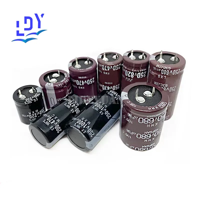 1pcs Aluminum electrolytic capacitor 450V820UF Capacitor 400V820UF Black gold rigid size 30X50/60 35X40/45/50/60 400V/450V 820UF