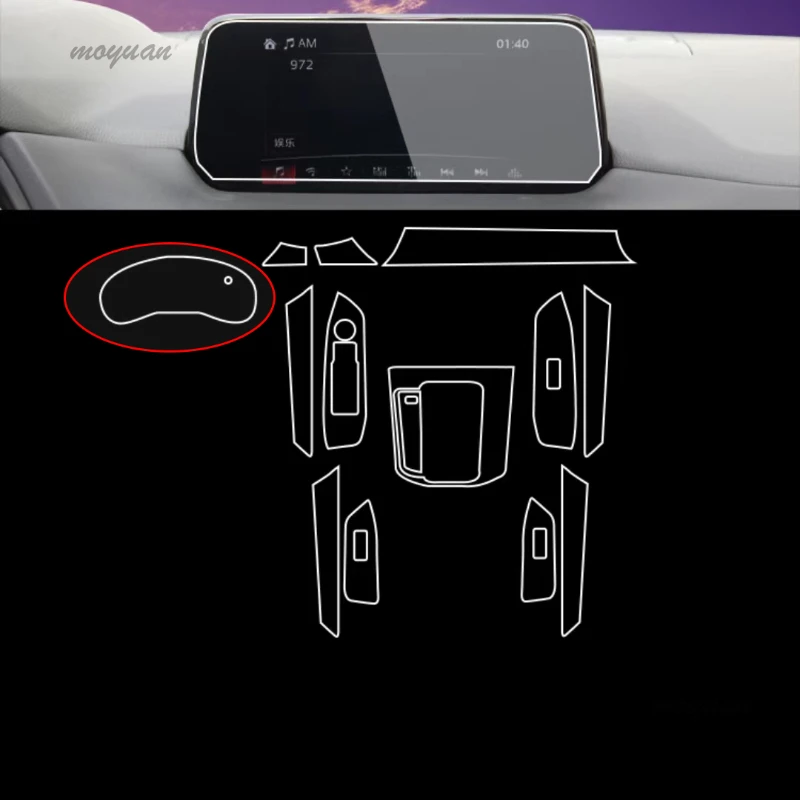 

TPU Protective film For MAZDA CX-5 cx5 2017-2022 Navigation Screen Automotive Interior TPU Protective Film Cover Anti-Scratch