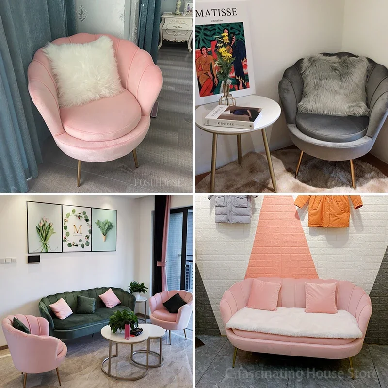 Modern Sofas Living Room Furniture Small Living Room Sofa Chair Nordic Accent Chair Light Luxury Sofa Chairs Double Seat