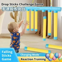 Catching Sticks Game Falling Sticks Challenge Game for Adults Kids, Drop Catch Win Game, Reaction Training Reflex Game Toy Sport