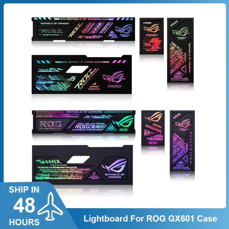Mod Argb Plate 4Pcs Kit Per Helios Gx601 Case,5V Aura Sync Laser Rog Pc Gamer Cabinet Lightboard, Personalizzazione Dei Pannelli Rrefit