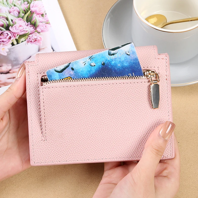 New Solid Color High Appearance Storage Wallet Fashionable Girl Cute Advanced Zero Wallet 6
