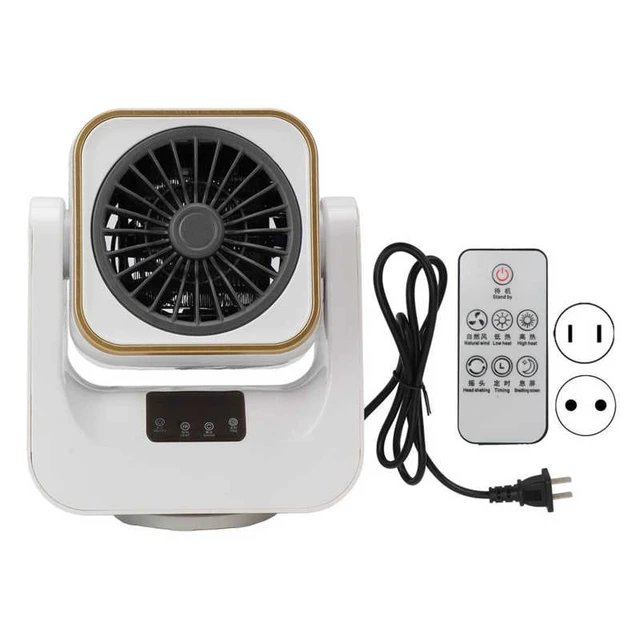 EU - blanche - Chauffage électrique USB rapide par ventilateur