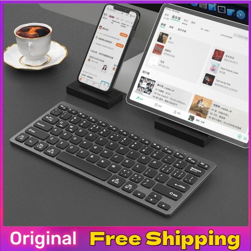

Original BOW HD098CL Dual-mode Wireless Bluetooth Keyboard and Mouse Set Light and Thin Design Ergonomic Office Keyboard