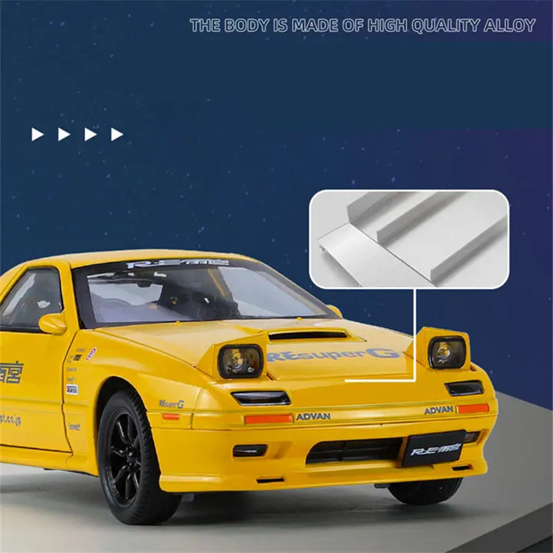 コカコーラ 1/24 マツダ サバンナ RX7 ミニカー 1:24 Mazda RX7 Alloy Sports Car Model Diecasts Metal Toy