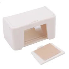  Dustproof Teethbrush Rack Bathroom Accessories White Plastic Adhesive Sticker Toothbrush Holder Hooks 