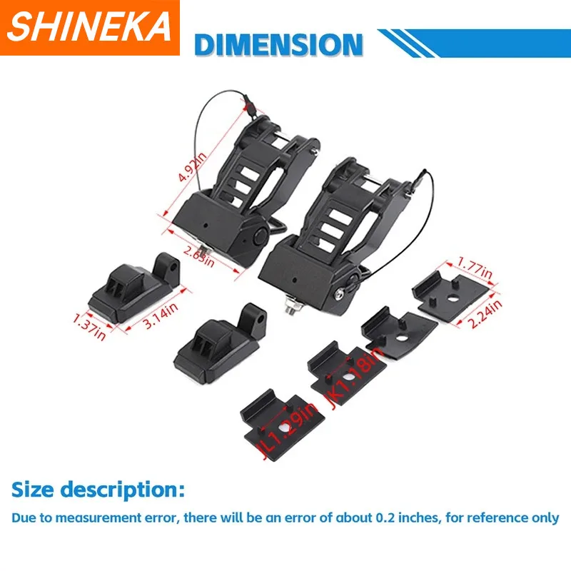 Combat Off Road Billet Aluminum Hood Latch Set For 07-18 Jeep Wrangler JK, JL & 20 Gladiator JT 99-1090 - View #11