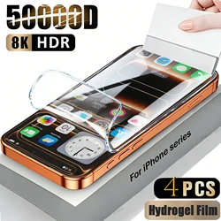 4 - Pack Hydrogel Screen Protector Film Set - 4 pieces (For iPhone 16 Pro)
