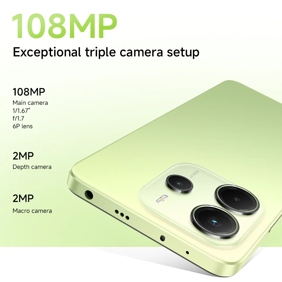 Xiaomi Redmi Note 14 4G Global Version Cellphone NFC 108MP AI Camera MediaTek Helio G99-Ultra 256GB 6.67" 120Hz AMOLED Display