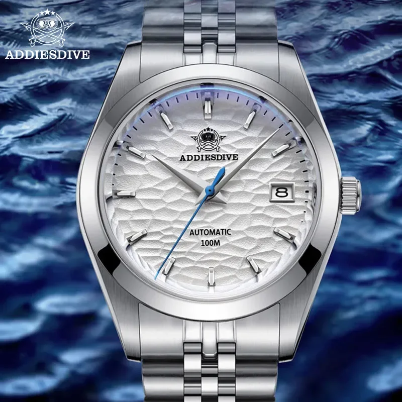 ADDIESDIVE Top brand Automatic Mechanical Watch AD2118 Business Wristwatch Luxury Watches 100M Dive Luminous relogios masculinos 3
