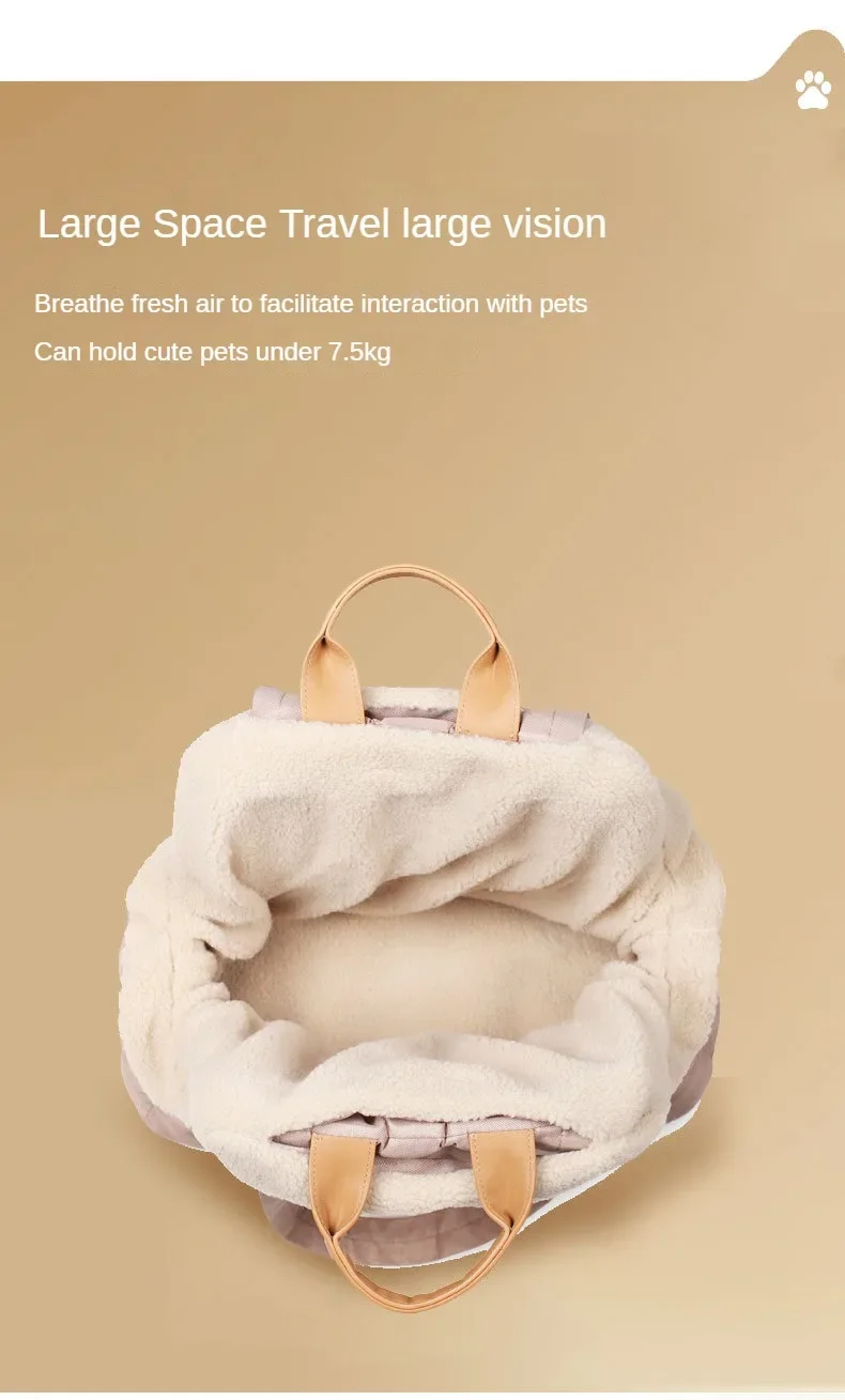 Title 7, Luxury Pet Handbag Portable Breathable Velvet I...