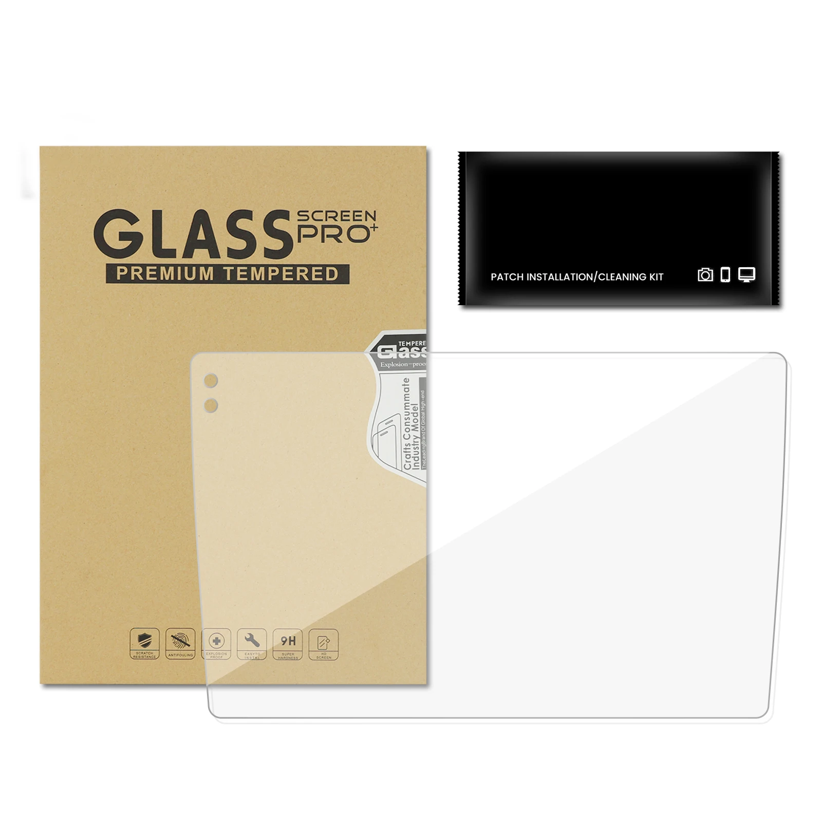 7“ 9“ 10“ 12,3 Zoll Auto-Touchscreen-Schutzfolie aus gehärtetem Glas mit hochauflösender Beschichtung für Autoradios, Autozubehör
