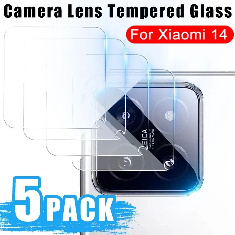 1-5PCS Full Coverage HD Tempered Glass Camera Lens Protector, Anti-Scratch Film