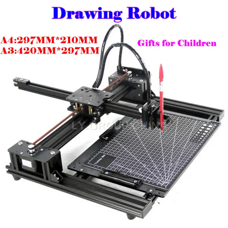 LY-Pen-Drawing-Robot-Writing-Machine-Cross-Laser-Type-Belt-Pulley ...