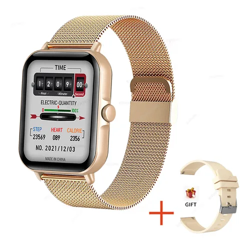 New Smart Watch Women Men 1.69" Full Touch Dial Call Fitness Tracker Waterproof Bluetooth Answer Call Smartwatch Woman+Box