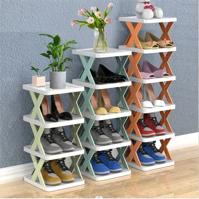 X-Shaped Shoe Rack for Home Multifunctional Steel Assembly Shoecase  Students Dormitory Dustproof Storage Shelf Shoes Organizer - AliExpress