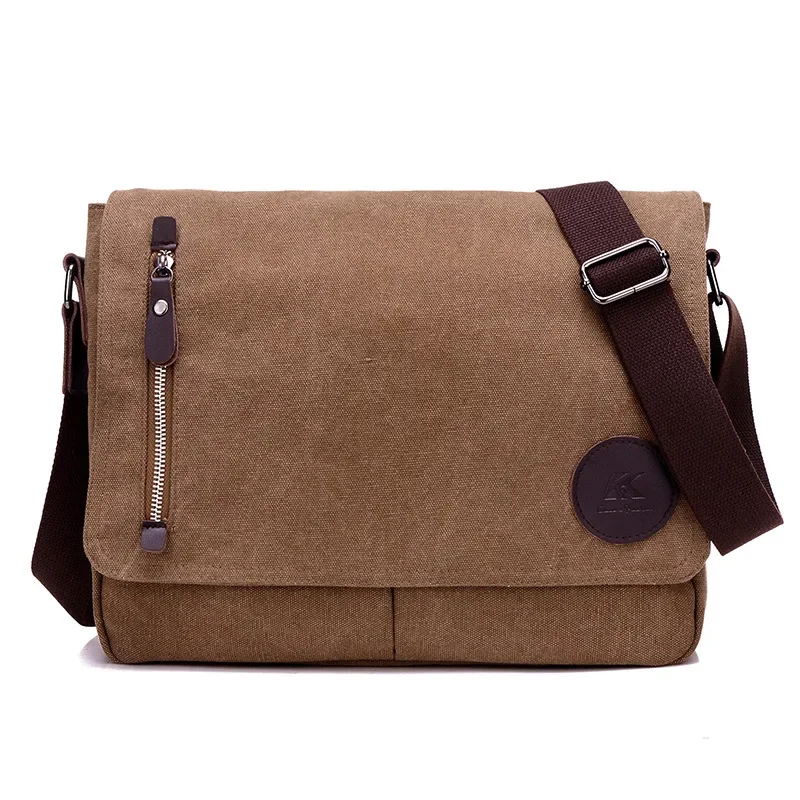 

Buckle Weysfor Portable For Bag Solid Fashion Bags Messenger Shoulder Korean Casual Canvas Men Simple Trend Satchel Pack