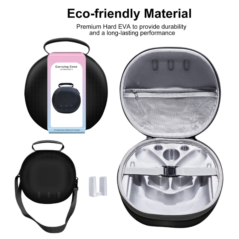 

Storage Bag for Meta Quest 3 Strap Case Carrying Case Headset Storage Box Drop Shipping
