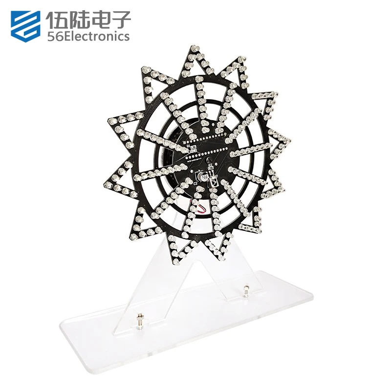 DIY Electronic Kit Colorful Dazzling Animation LED Electric Rotating Ferris Wheel Shape Components DIY Welding Assembly Parts