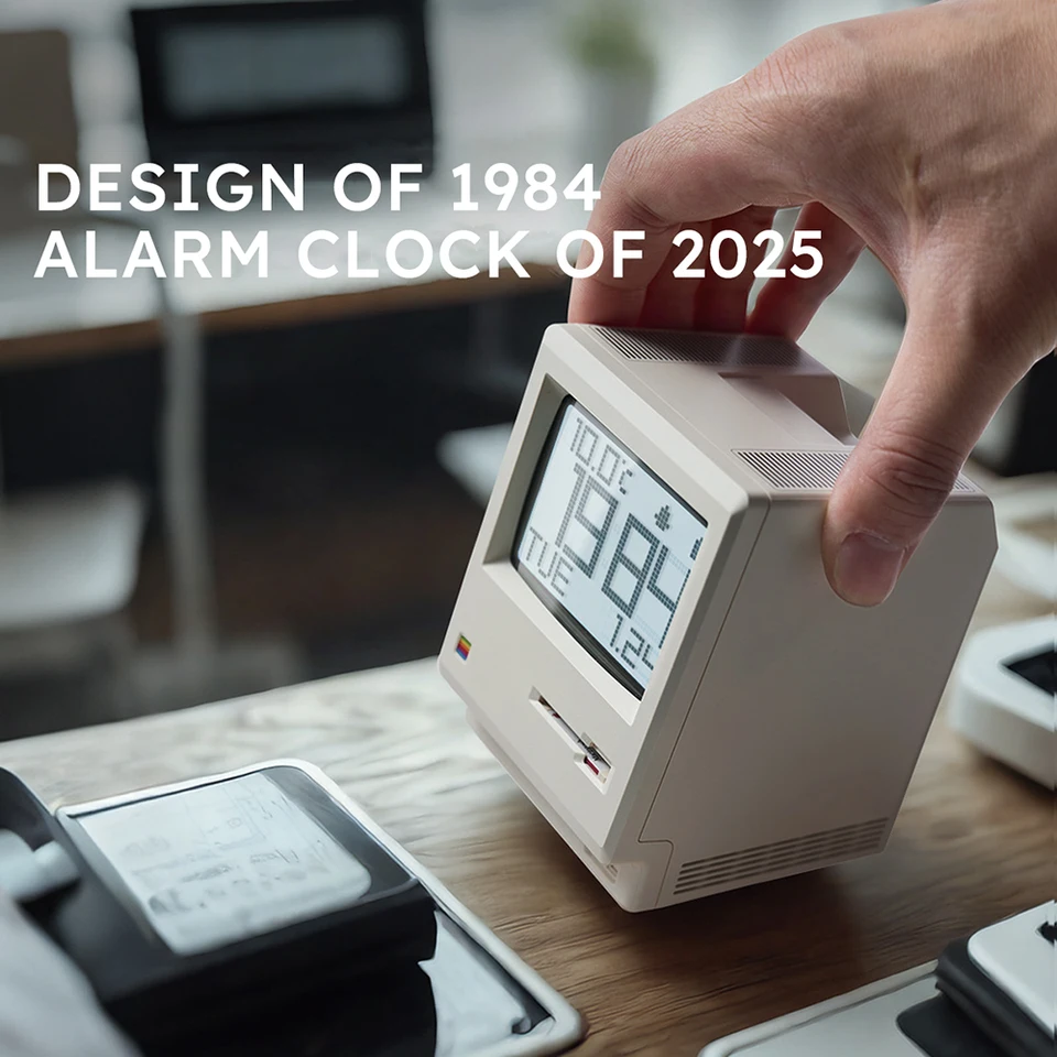 Retro Maclock Macintosh Alarm Clock A Classic Desktop Ornament