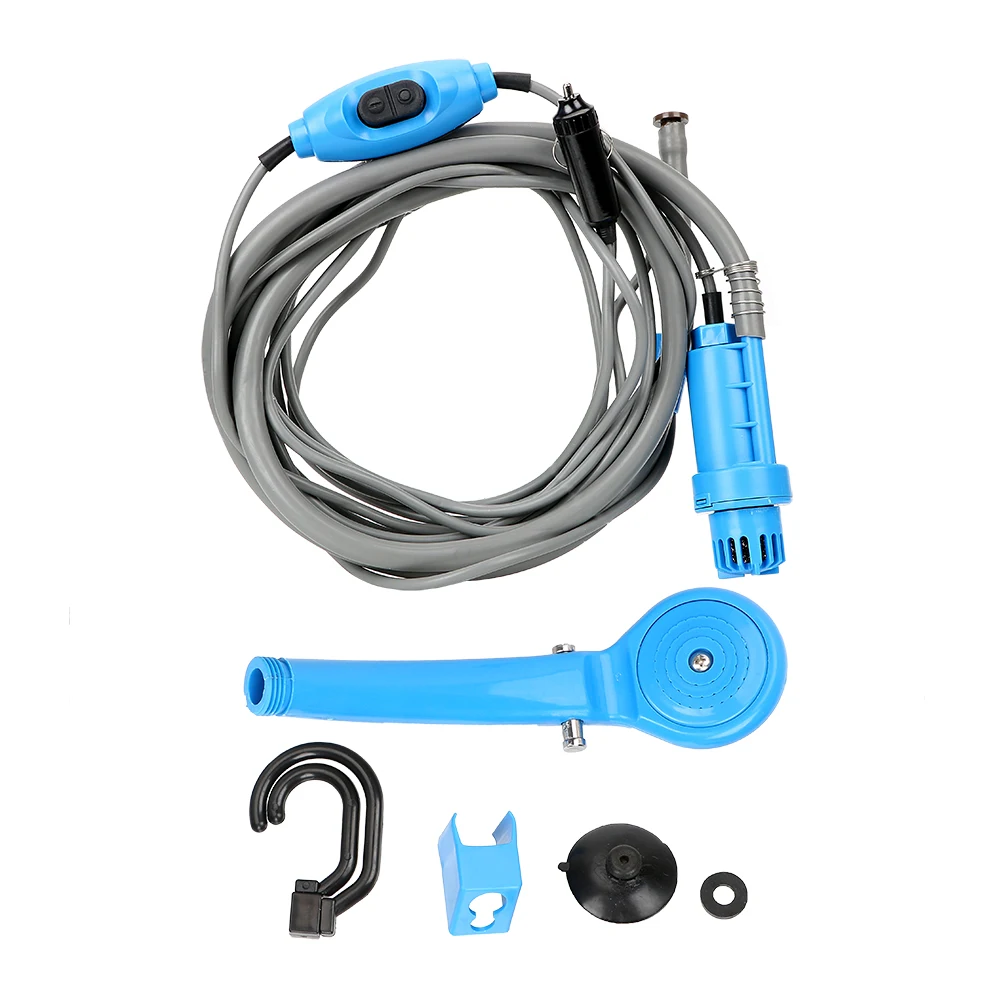 

DC 12V Cleaning Tool with Cigarette Lighter Portable Car Shower Car Washer Car Washing Outdoor Camping Travel Shower