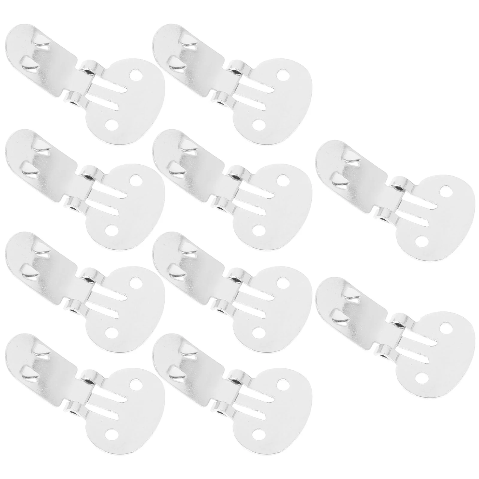 

10 Pcs Decorate Women's Black Pumps Trouser Clips for Flat Shoes Stainless Steel