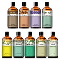PHATOIL Aromatherapy Essential Oil For Skin Care,Diffuser,Massage & Candle Making-100ml Lavender Cinnamon Eucalyptus Aroma Oils