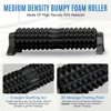 Point Foam Roller with Stand,18" Foam Roller Long Yoga Roller Foam Exercise Roller for Muscle Massage & Relaxation, Yoga Pilates 4