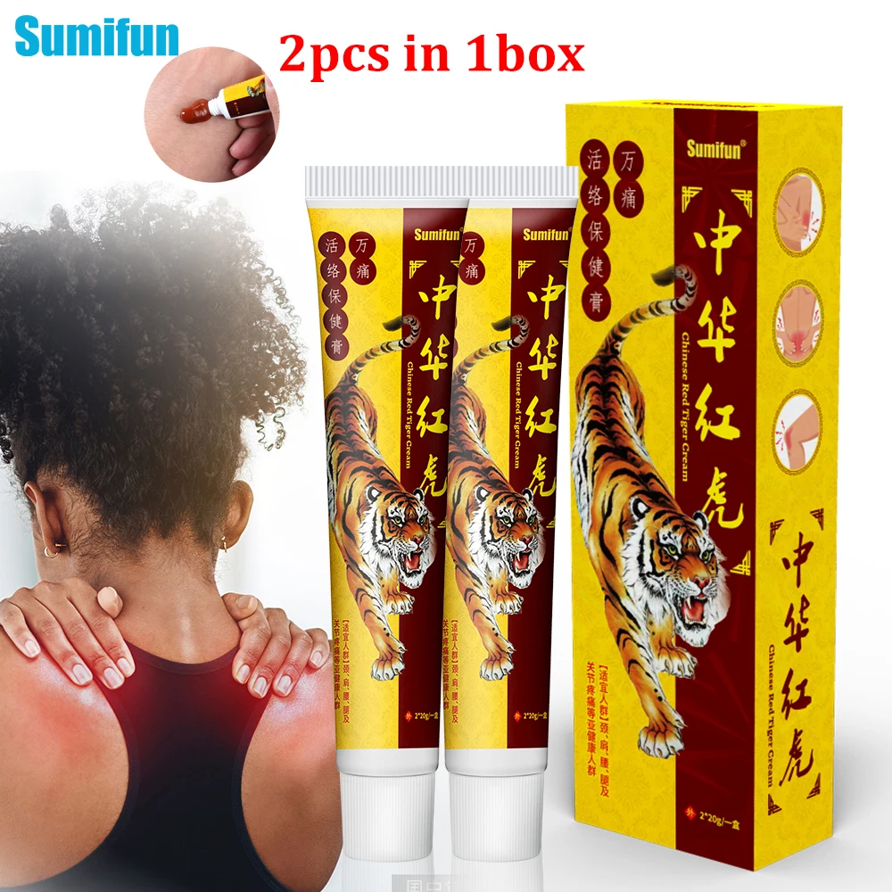 

2-10pcs Sumifun New Red Tiger Analgesic Cream Body Joint Pain Massage Ointment Rheumatism Arthritis Medical Health Care Plaster