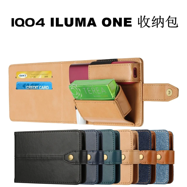 Schutzhülle Tasche Hülle Case für IQOS ILUMA, PU Leder (Blau