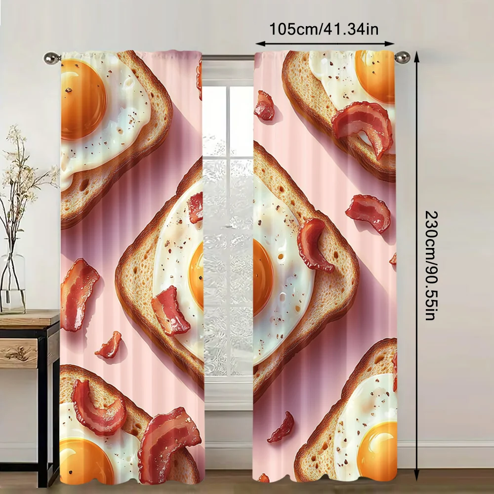2pc,  Drapes Breakfast Polyester,Without Electricity Birthday Party Perfect for All Occasions decorate 5