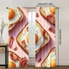 2pc,  Drapes Breakfast Polyester,Without Electricity Birthday Party Perfect for All Occasions decorate 5