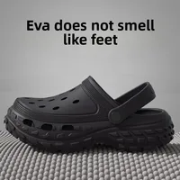 Hot Sale Of The Season New Men's Hole Shoe Sensation Tire Slippers Outdoor Summer Wear Anti-slip Thick Bottom Beach Sandals Comf