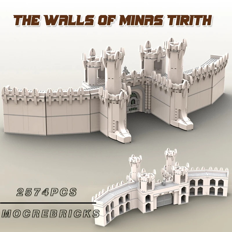 

MOC The Walls of Minas-Tirith Film Building Blocks Ultimate Collector Series DIY Assembly Bricks Creative Children Toys Gifts