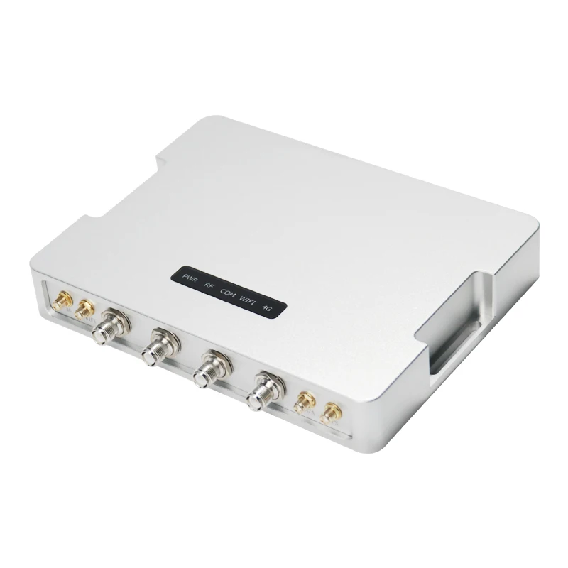 장거리 4포트 UHF RFID 태그 리더 출입 통제 카드 리더 UHF RFID 안드로이드7.1 HTTP MQTT TCP UDP RFID UHF 고정형 리더