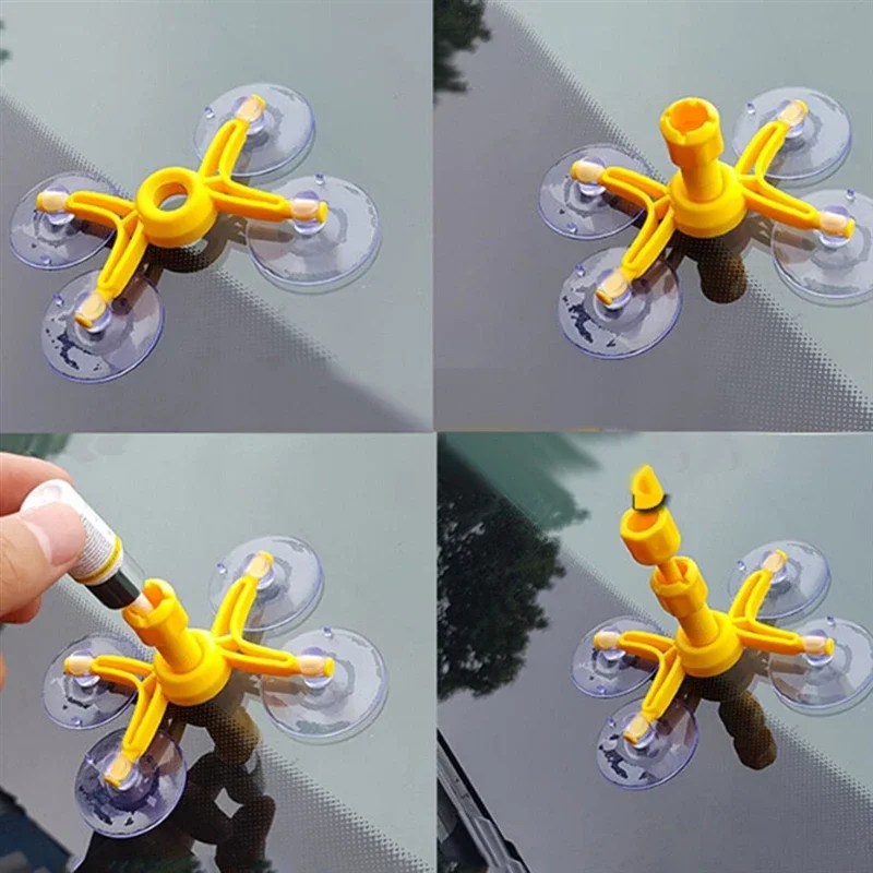 Useful Windshield Repair Kit Quick Fix Car Cracked Glass Windscreen Resin Sealer DIY Auto Window Screen Polishing 2