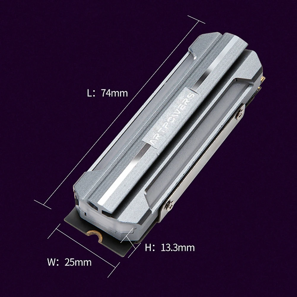 ˷̴ Argb M.2 SSD ϵ ũ 濭 , 5V 3  Nvme Ngff M2 2280 ָ Ʈ ̺ ϵ ũ ð ٵ