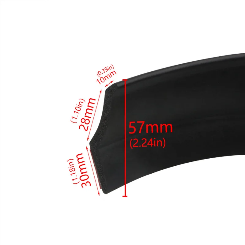 Universal Car Front Bumper Lip Spoiler Skirt Protector Trim Strip