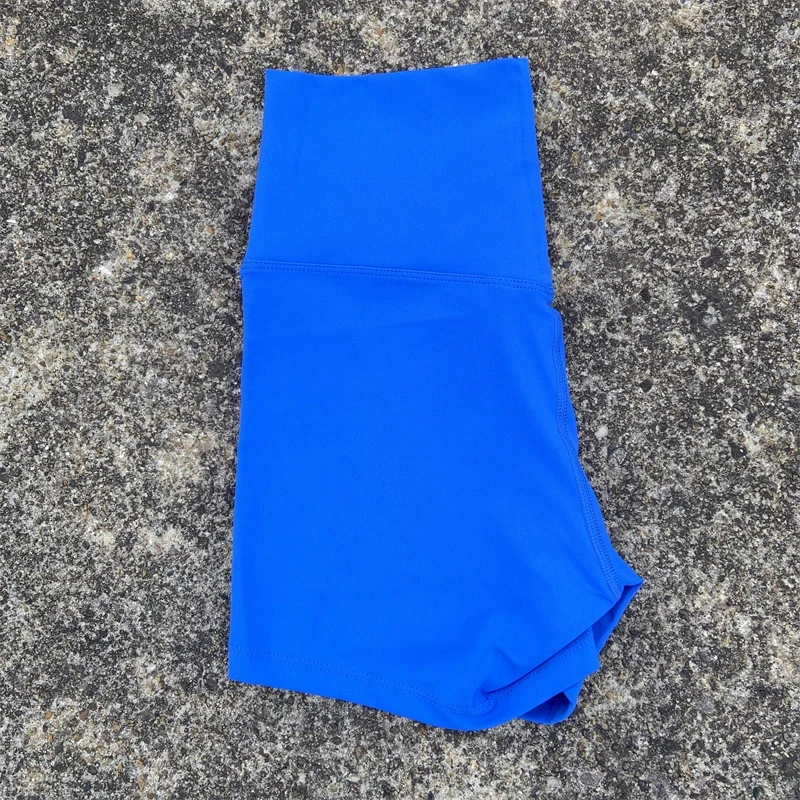 Sexy Solid Color High Waist Yoga Short Leg Soft Tights Women Fitness Sport Short Compression Comprehensive Training Jog Athletic 4