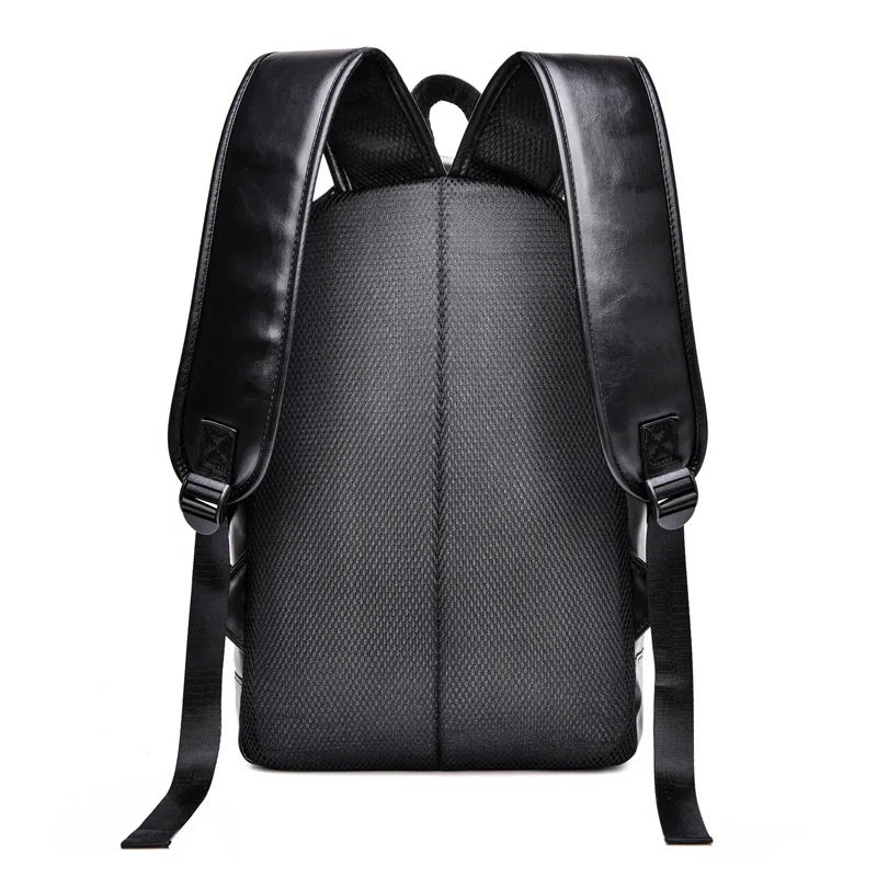 Fashion multifunction men's backpack vintage soft leather travel backpack large capacity student school bags