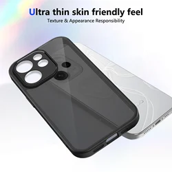 Matte Translucent Black Shockproof Phone Case with Silicone+PC Clear Back Cover for Reno 15 Pro (Black)