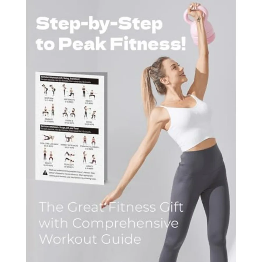 Blue Kettlebell 5-12lb & Taupe Weights Set 1lb Bundle | Home Gym