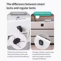 Tuya APP Fingerprint Smart Drawer Cabinet Invisible Lock Ic Card Unlock Cabinet Furniture Electronic Keyless Sensor Lock - Image 5