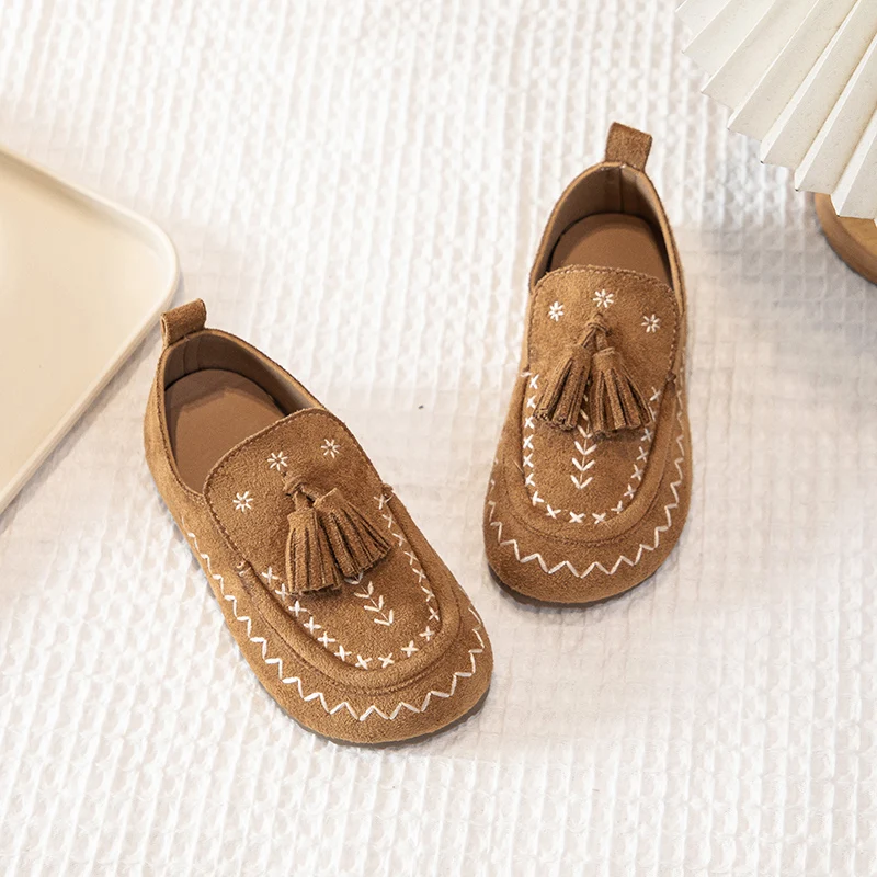 Soft Sole Moccasins Girls Autumn School Loafers
