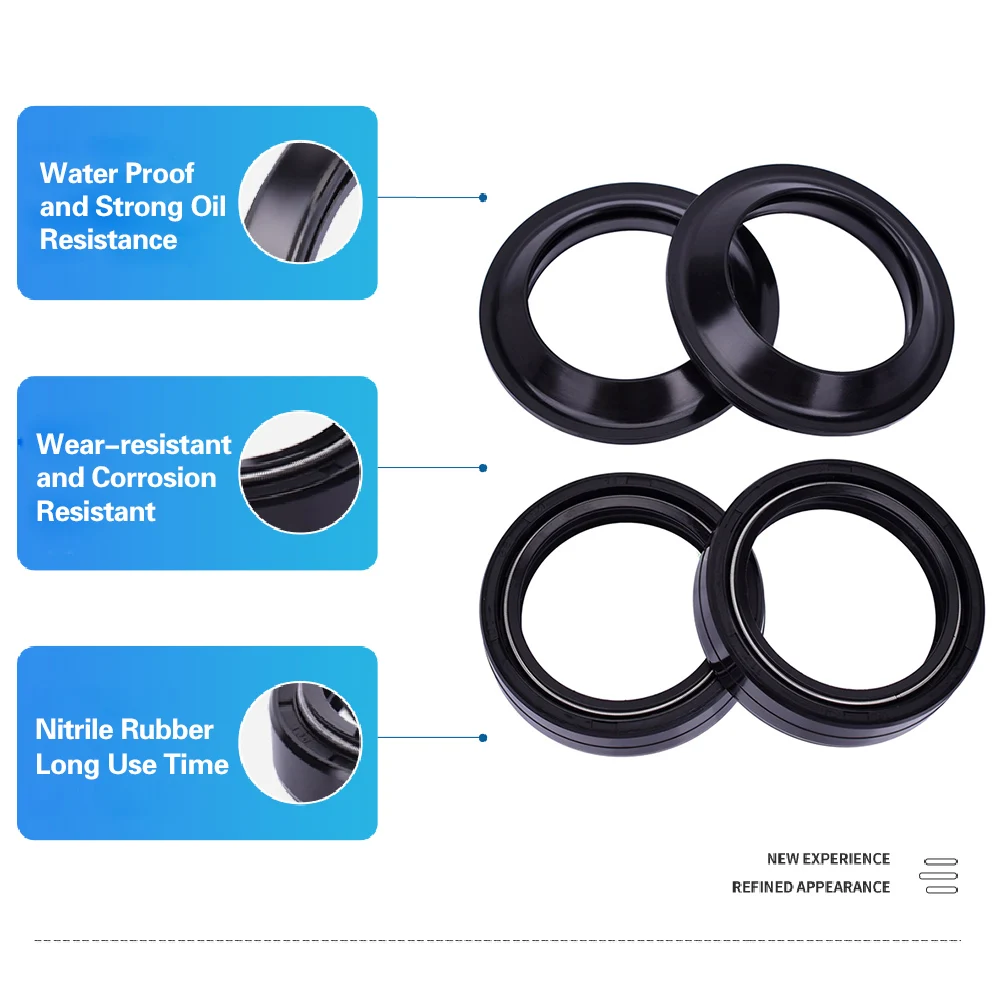 

38x50x11 Motor Front Fork Dust Seal and Oil Seal for Suzuki RM 125 250 400 RM 125 LS650 for Yamaha YZ 125 250 400 TDR 250 FZR400
