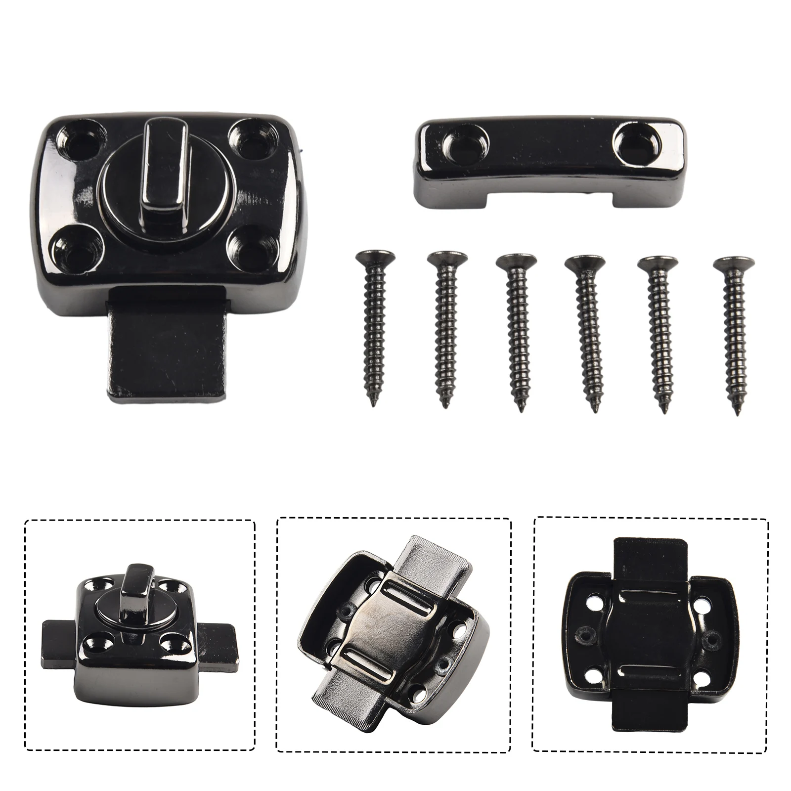 Door Bolt Latch Lock Door Lock Anti-theft Bathroom Buckle Cast Hook Privacy Sliding Gate Toilet Door Brand New